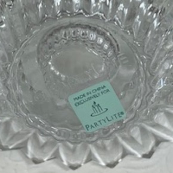 PartyLite Glass Cut Radiance Candle Holder Fits 1"-3" Round Candles 5"x2.25" - Picture 11 of 11